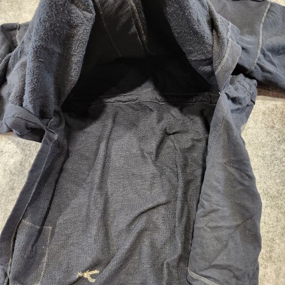 VTG Blue Fish Womens OS One Size Hand Painted Organic Cotton Button Shirt Jacket - Picture 10 of 16